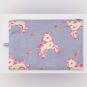 BAGGU Large Flat Pouch in Spring 2026 Lamb Print